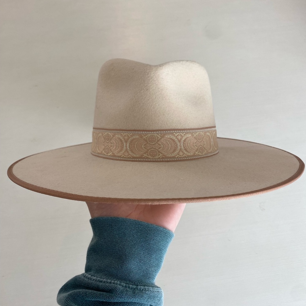 Lack of Color ivory fedora hat